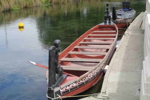 A waka on the River Avon in Christ Church NZ